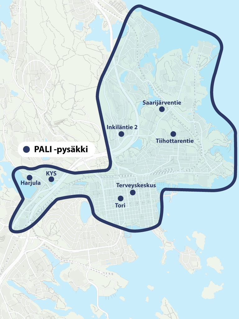 Kuvassa P2 PALI -alue