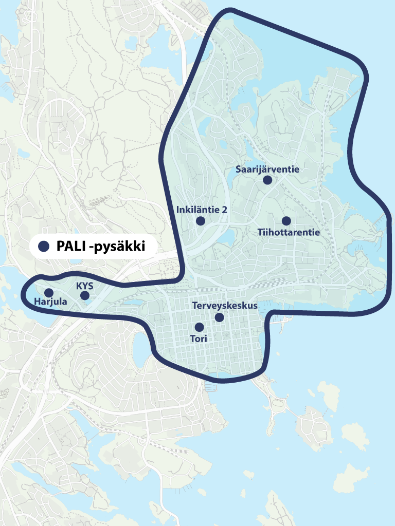 Kuvassa P2 PALI -alue